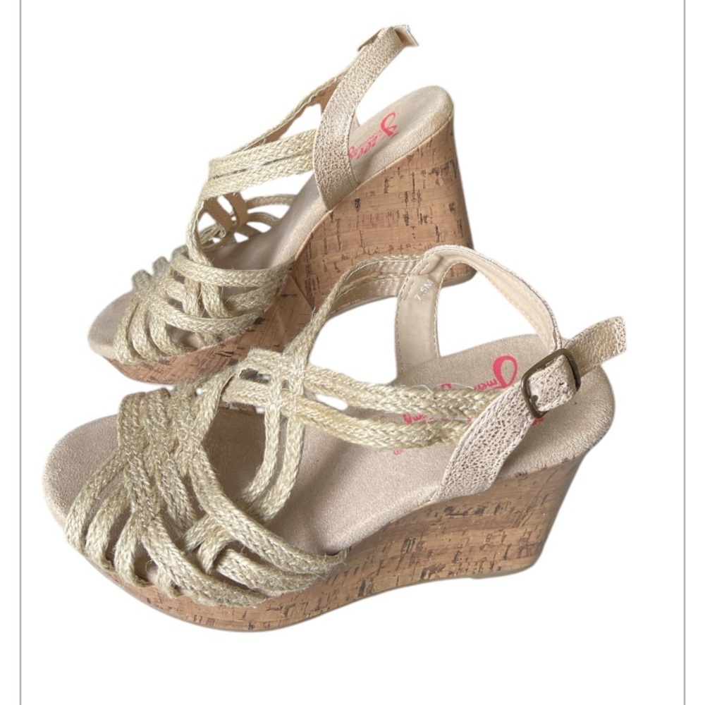 Women’s Jellypop Wedge Sandals, Sz 7.5, Strappy, Summer, Boho